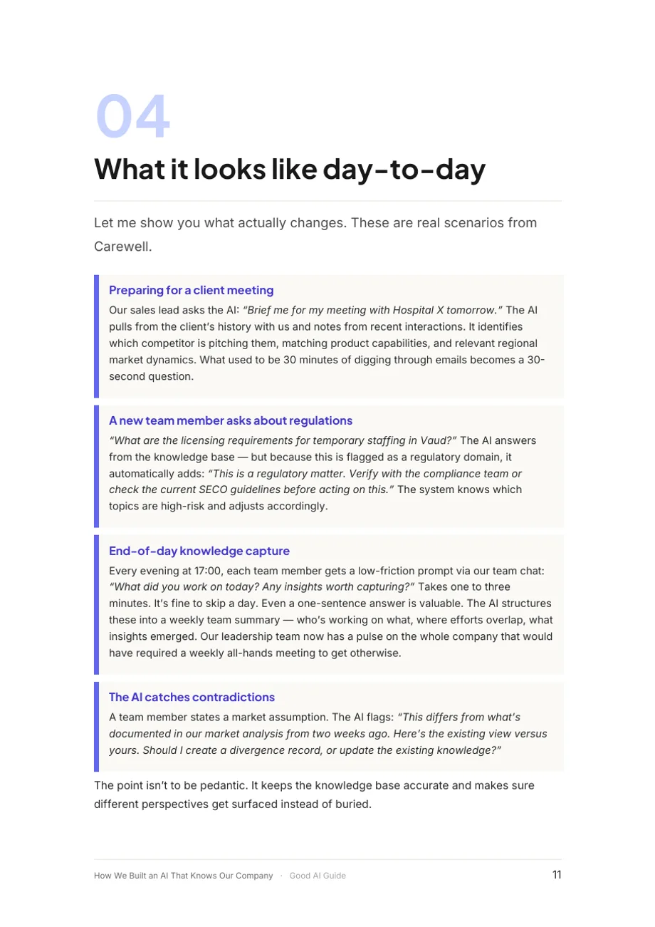 Page 11 du document: 4. Day to day