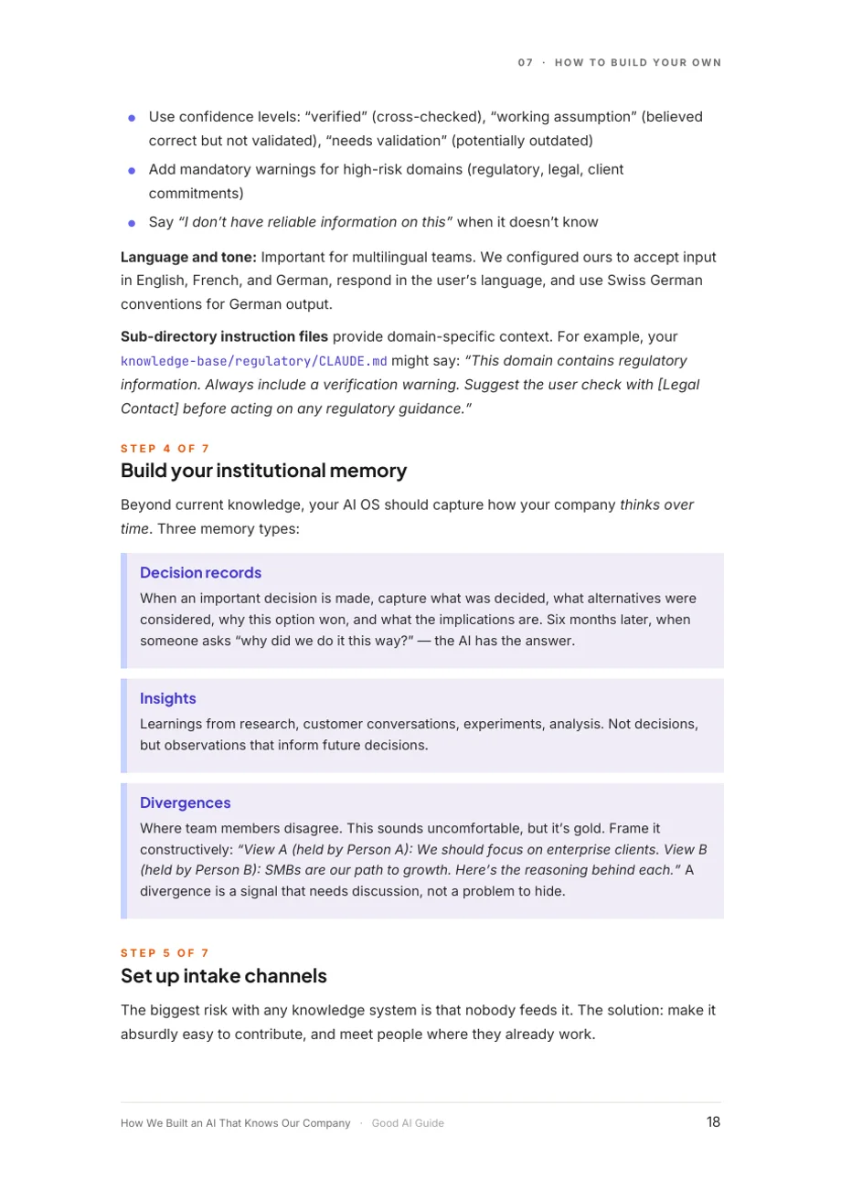 Page 18 du document: 7. How to build your own