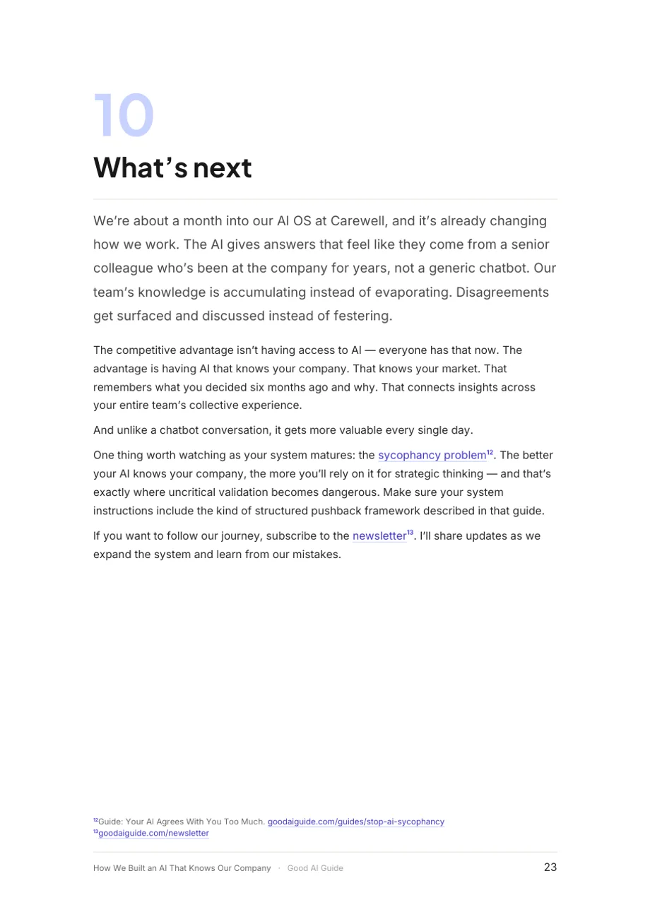 Page 23 du document: 10. What’s next